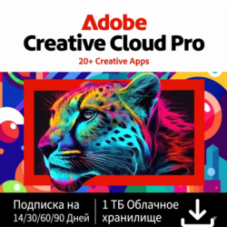 СРАЗУ ADOBE CREATIVE CLOUD PRO 1 МЕСЯЦЕВ НА ВАШ ПРОФИЛЬ