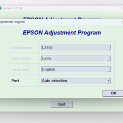 Сброс памперса AdjProg Reset- L3150 L3151