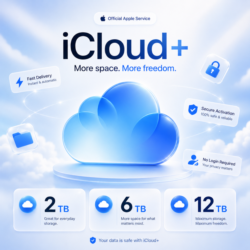 Активация iCloud  | 2-6-12 ТБ | 2 месяца | Вход в аккаунт не требуется
