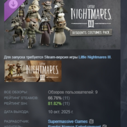 Little Nightmares III — Комплект костюмов Обитателей АВТОДОСТАВКА STEAM GLOBAL МГНОВЕ