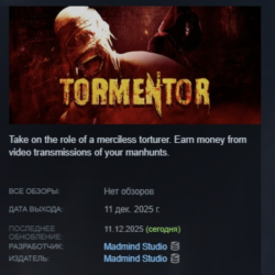 TORMENTOR АВТОДОСТАВКА STEAM GLOBAL МГНОВЕННО ЛИЦЕНЗИЯ