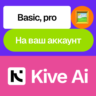 Kive Ai | Basic, Pro | Месяц, год | На ваш аккаунт