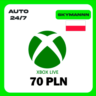 XBOX LIVE 70 PLN ПОЛЬША КАРТА ПОПОЛНЕНИЯ АВТО 24/7