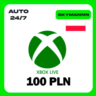 XBOX LIVE 100 PLN ПОЛЬША КАРТА ПОПОЛНЕНИЯ АВТО 24/7