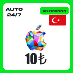 Apple iTunes 10 TL ТУРЦИЯ ПОДАРОЧНАЯ КАРТА AUTO 24/7