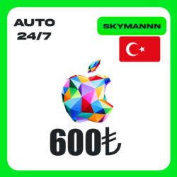 Apple iTunes 600 TL ТУРЦИЯ ПОДАРОЧНАЯ КАРТА AUTO 24/7