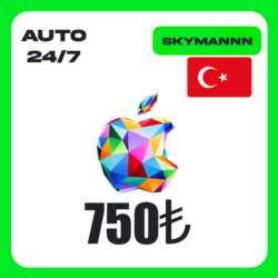 Apple iTunes 750 TL ТУРЦИЯ ПОДАРОЧНАЯ КАРТА AUTO 24/7