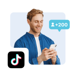 Накрутка 200 подписчиков в TikTok (ТикТок подписчики)