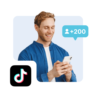 Накрутка 200 подписчиков в TikTok (ТикТок подписчики)