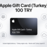 Подарочная карта Apple (Турция) 100 TRY
