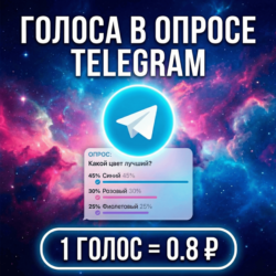 Голоса в опросе Telegram