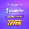 Proton VPN Plus — тариф на 1 месяц | Личный аккаунт