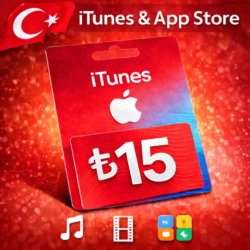 iTunes & App Store Подарочная карта — 15 TRY (TR)