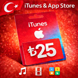 iTunes & App Store Подарочная карта — 25 TRY (TR)
