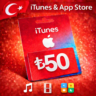 iTunes & App Store Подарочная карта — 50 TRY (TR)