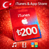 iTunes & App Store Подарочная карта — 200 TRY (TR)