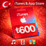 iTunes & App Store Подарочная карта — 600 TRY (TR)