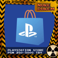 ТУРЦИЯ | Карта пополнения PLAYSTATION (PSN) 250-5000 TRY
