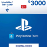 PlayStation Network Card PSN 3000 TRY (TR)
