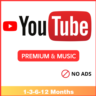 YouTube Premium 1/3/6/12 месяцев | Быстро, лучшая цена