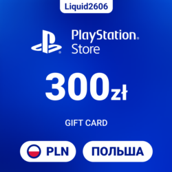 24/7  |  Карта пополнения PSN 300 PLN  (Злоты Польша)