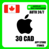 Apple iTunes 30 CAD КАНАДА ПОДАРОЧНАЯ КАРТА АВТО 24/7