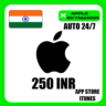 Apple iTunes 250 INR ИНДИЯ ПОДАРОЧНАЯ КАРТА АВТО 24/7