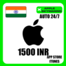 Apple iTunes 1500 INR ИНДИЯ ПОДАРОЧНАЯ КАРТА АВТО 24/7