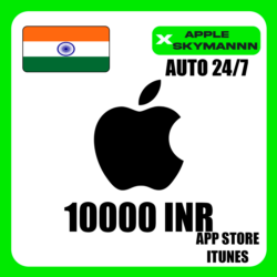 Apple iTunes 10000 INR ИНДИЯ ПОДАРОЧНАЯ КАРТА АВТО 24/7