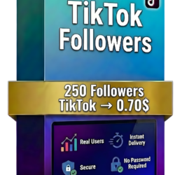 250 подписчиков в TikTok – 100% реальные аккаунты – Смешанные аккаунты