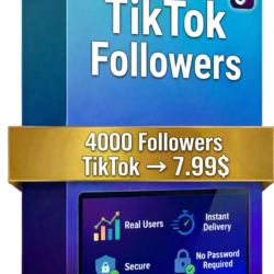 4000 подписчиков в TikTok – 100% реальные аккаунты – Смешанные аккаунты