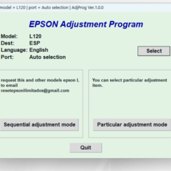 Сброс памперса EPSON AdjProg - L120 L121