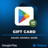 Google Play подарочная карта | Саудовская Аравия | 200 - 500 SAR