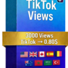 3000 Просмотры TikTok – Быстрые Качественные Просмотры | Публичные Видео | Без Пароля