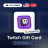 Подарочная Карта Twitch 15-100 USD США   ПОДАРОК