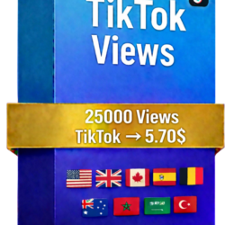 25,000 Просмотры TikTok – Быстрые Качественные Просмотры | Публичные Видео | Без Паро