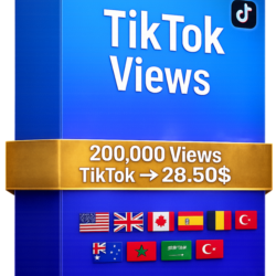 200,000 Просмотры TikTok – Быстрые Качественные Просмотры | Публичные Видео | Без Пар