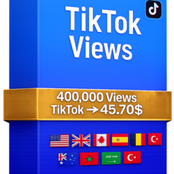 400,000 Просмотры TikTok – Быстрые Качественные Просмотры | Публичные Видео | Без Пар
