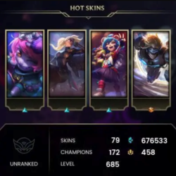 LEAGUE OF LEGENDS | Уровень 685 | 79 скинов | Полный доступ