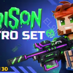 Pixel Gun 3D Poison Retro Set Epic    Fresh New    Моментальная доставка