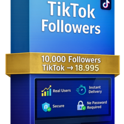 10,000 подписчиков в TikTok – 100% реальные аккаунты – Смешанные аккаунты