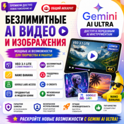 🔥 GOOGLE AI GEMINI | PRO   ULTRA 20X | 25K FLOW | ANTIGRAVITY 20X | НА ВАШ EMAIL