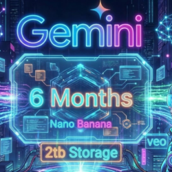 Google AI Pro 6 Months 💎 WRNTY | Gemini 3.0, Nano, Veo 3.1 | 2TB Private Account