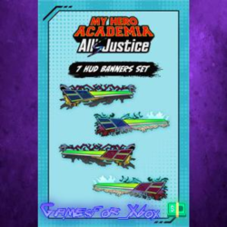 ☀️MY HERO ACADEMIA All’s Justice - 7 HUD Banners Set XBOX DLC