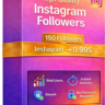 150 подписчиков Instagram - 100% реальные аккаунты - Отличное качество