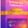 350 подписчиков Instagram - 100% реальные аккаунты - Отличное качество