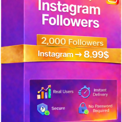 2000 подписчиков Instagram - 100% реальные аккаунты - Отличное качество