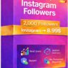 2000 подписчиков Instagram - 100% реальные аккаунты - Отличное качество