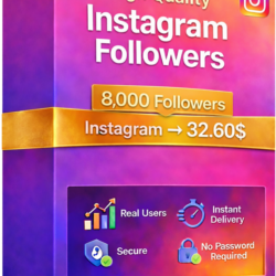 8000 подписчиков Instagram      10 000 БЕСПЛАТНЫХ просмотров – Быстро и стабильно