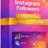 20,000 подписчиков Instagram   10,000 БЕСПЛАТНЫХ просмотров – Быстро и стабильно